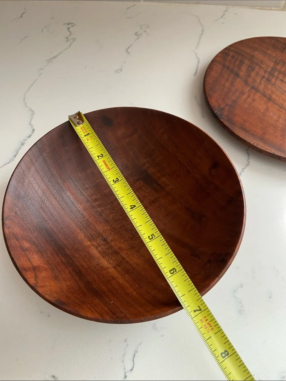 Vintage Handmade Studio Wood Bowl & Plate Northern California